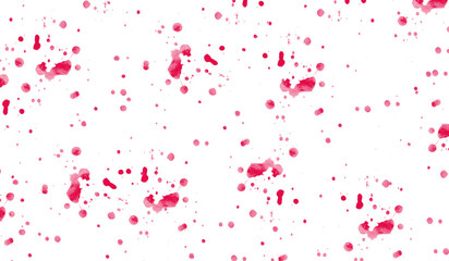 Ink splat abstract background with colorful paint splashes and watercolor texture on white paper