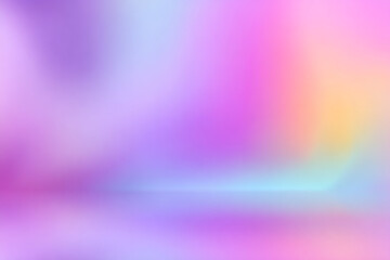 blurry pastel rainbow sky with light purple watercolor clouds