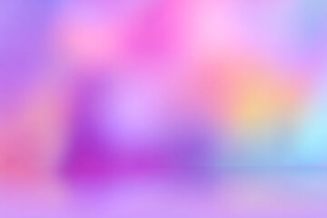 blurry pastel rainbow sky with light purple watercolor clouds
