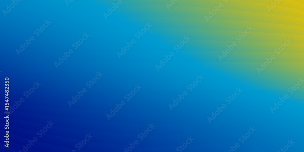 Wall mural a dynamic abstract background with a smooth diagonal blue-to-yellow gradient. this modern design off