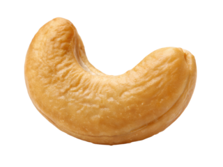 Cashew nut isolated on transparent background