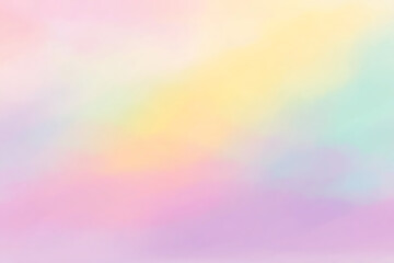 soft pastel rainbow watercolor gradient background, seamless, dreamy