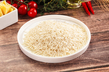 Indian cuisine - raw basmati rice