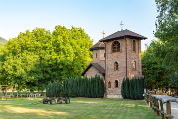 Church in the ethno-park "Suncana Reka" in Serbia