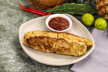 Indian chiken kebab minced meat