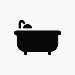 bath icon fully editable vector template