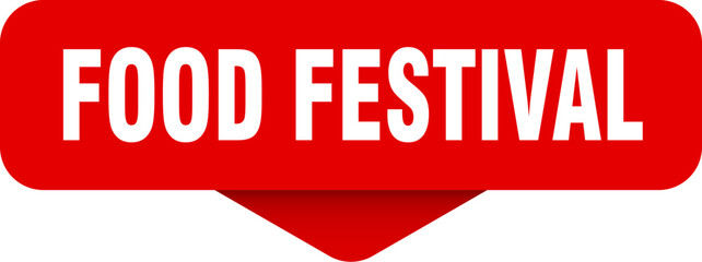 food festival sticker. food festival sign on transparent background