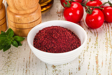 Natural organic Sumah powder for culinary