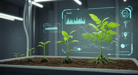 Smart Agriculture Monitoring Plant Growth with Technology