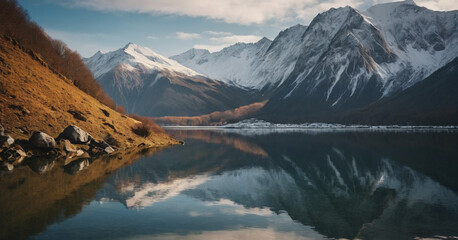 mountain view and sky twilight