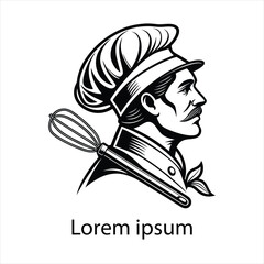 Detailed chef logo template
