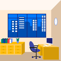 Work atmosphere illustration