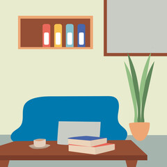 Work rest area illustration