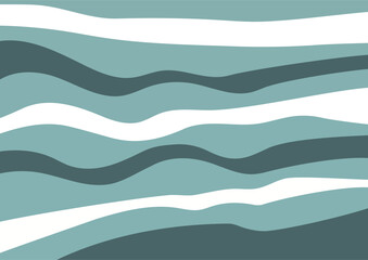 Abstract wavy pattern with smooth horizontal lines and layered stripes. Organic flowing texture for modern design, banner, background, or cover. Liquid motion concept.