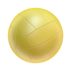 3d volleyball ball icon. Ball is yellow. 3d vector render Symbol or emblem football . Vector illustration