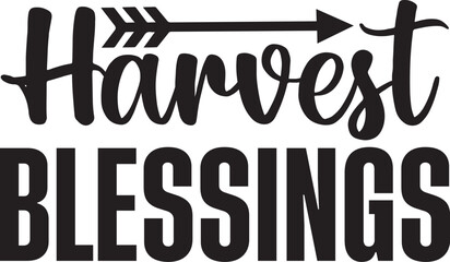 Basic RGB Harvest Blessings svg