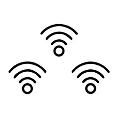 WiFi icon bundle set vector
