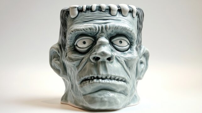 Monster mug, light gray