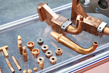 Copper parts for machine tools