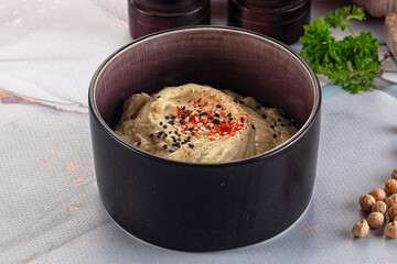 Chickpea vegan hummus dip spread