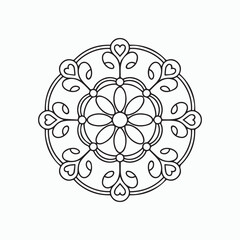 Valentine Heart Mandala Artwork
