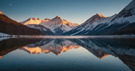 sunrise in the mountains