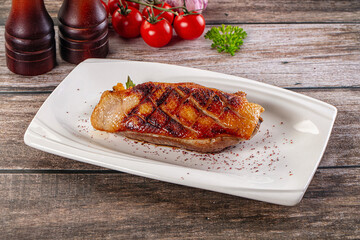 Roasted duck breast fillet meat