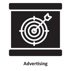Advertising Vector Icon which can easily modify or edit