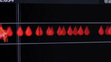 Visual representation of data disruption with abstract glowing forms on screen