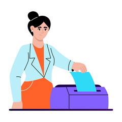 A flat style illustration showing photostat
