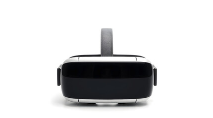 Fototapeta premium Virtual reality headset presenting immersive experience on white background