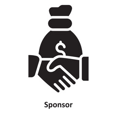 Sponsor Vector Icon which can easily modify or edit