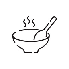 Fast food flat line icon. Burger, fast snacks, sandwich, french fries, hot dog, mexican burrito, pizza vector illustrations.  Thin signs for restaurant menu.
