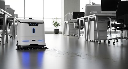 Autonomous Cleaning Robot for Modern Offices Efficient and Smart Floor Cleaning