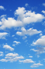 Fototapeta premium Blue sky with white clouds.