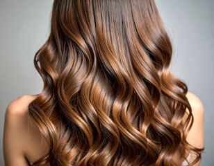 Fototapeta premium Blurred, frizzy hair strands become smooth and sleek, demonstrating the transformative power of a conditioning treatment.