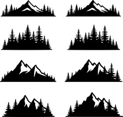 Mountain Forest Tree Vector bundle