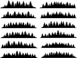 mountain  pine tree  forest  vector bundle