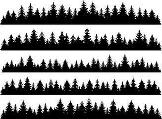 Mountain Forest Tree Vector bundle