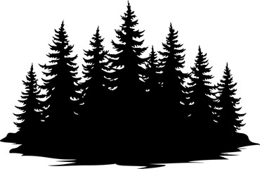 Obraz premium Mountain Forest Tree Vector bundle