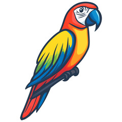 Obraz premium parrot, animal, vector, transparent background, beak, colorful, feather, tropical, zoo, wildlife, nature, exotic, isolated, jungle, feathers, colourful, bright, pet, biology, psittaciformes, cute