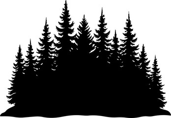 Obraz premium Mountain Forest Tree Vector bundle