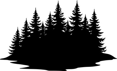 Obraz premium Mountain Forest Tree Vector bundle