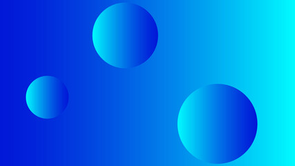 Blue dark navy sky cyan teal abstract background. Color gradient ombre blend with 3D spheres. Smooth transition. Soft lighting. Futuristic neon glow. Clean modern digital design.
