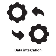 Data integration Vector Icon which can easily modify or edit