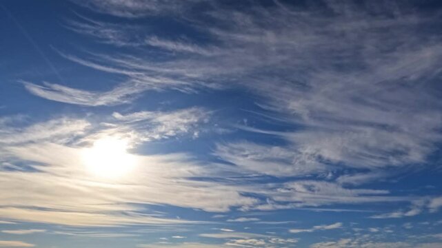timelapse video of cloudiness clouds and sun for weather forecast