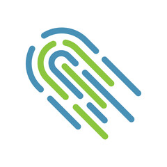 Fingerprint Security Vector Icon