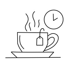 hot drink brewing instructions vector