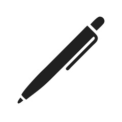 Pen icon on white background. Vector illustration