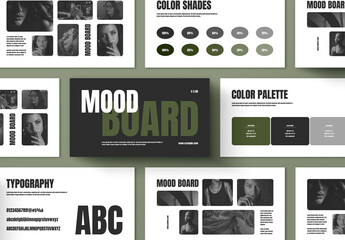 Modern Monochrome Moodboard Presentation Template